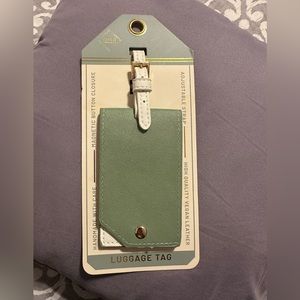NEW High Quality Vegan Leather Luggage Tag